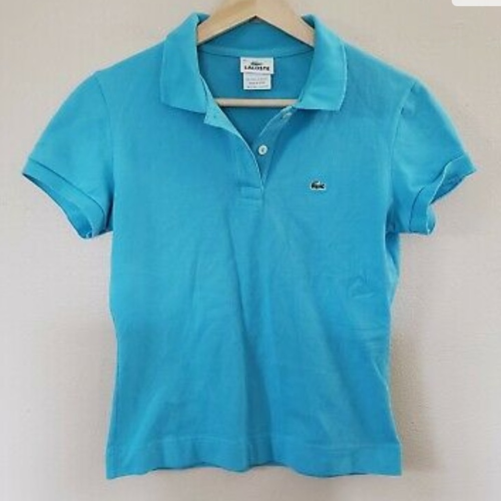 Lacoste Blue Short Sleeve Polo Size 4